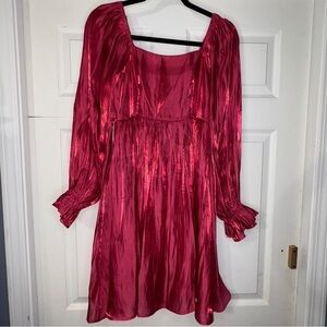 Umgee Vibrant Pink Striped Top